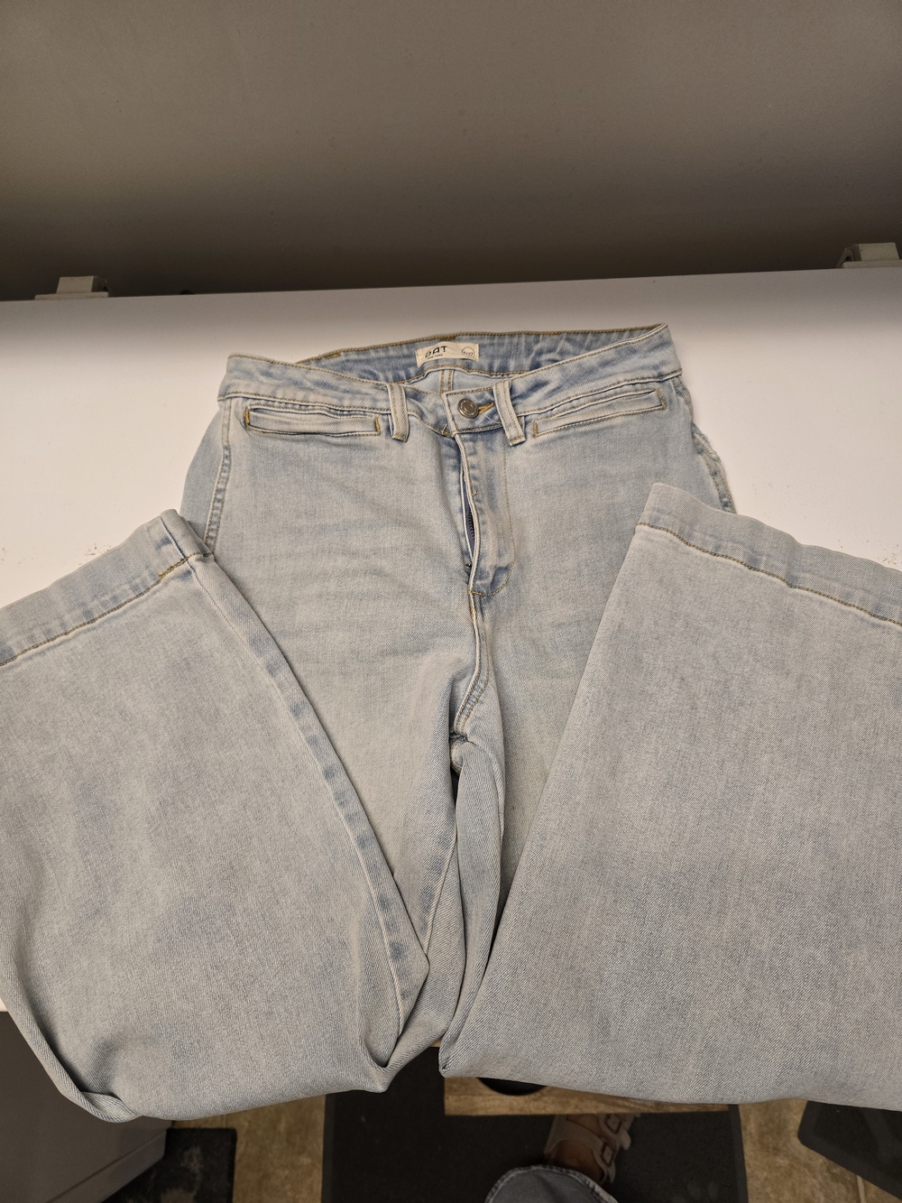Oat New York Light Blue Wide Leg Jeans